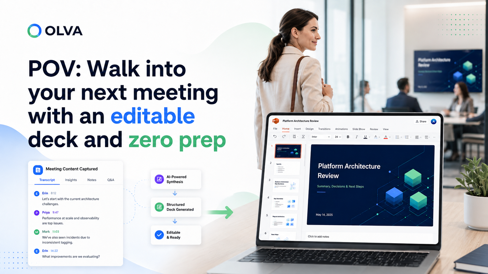 POV: Walk into your next meeting with an editable deck and zero prep